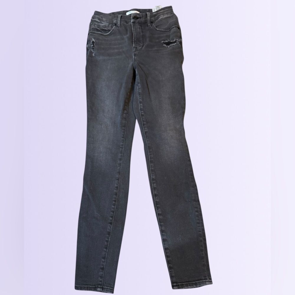 Good American Women’s “Good Legs” High Rise Distressed Skinny Jeans Size 2/26 - Picture 4 of 14